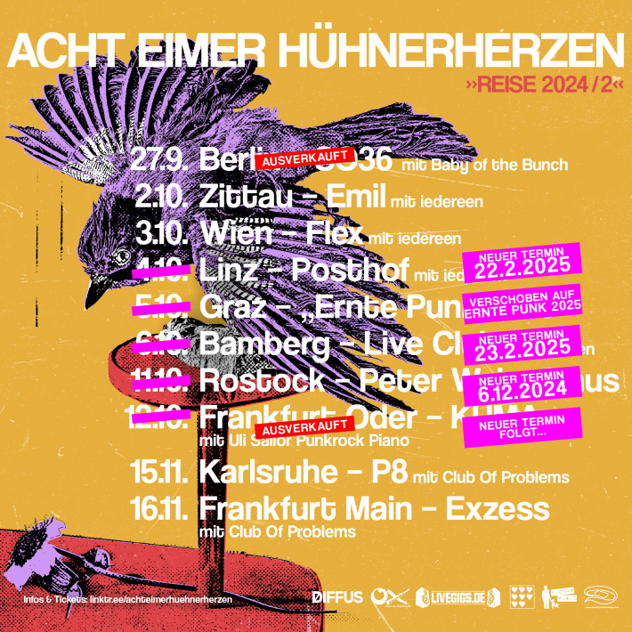 Acht Eimer Hühnerherzen