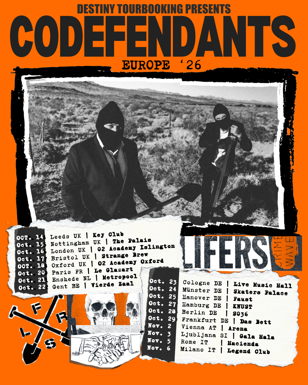 CODEFENDANTS ON EUROPEAN TOUR WITH NEW ALBUM